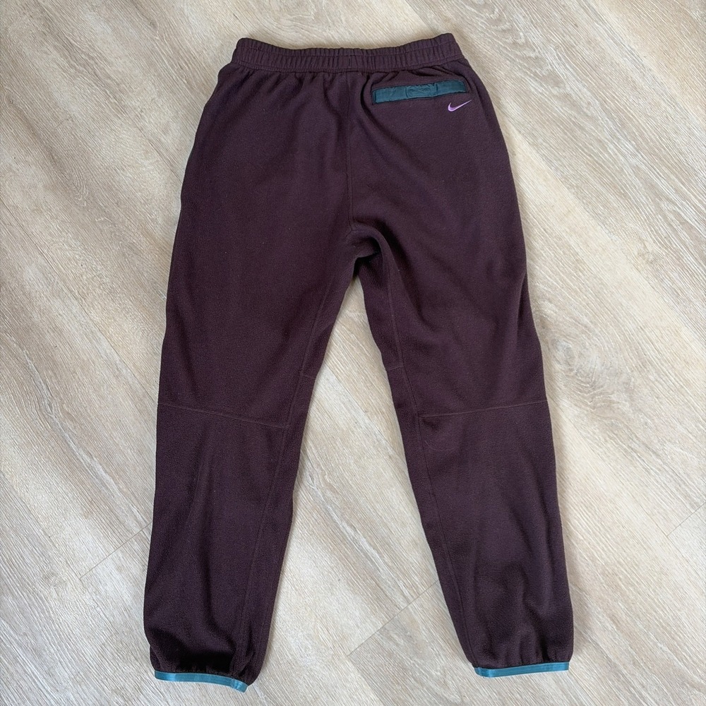 Nike ACG Polartec Wolf Tree Youth XL Pants Maroon Teal Outdoor Knee Patch - Picture 2 of 14
